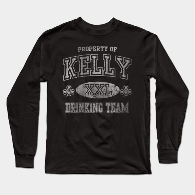 Kelly Irish Drinking Team St Patricks Day Long Sleeve T-Shirt by E